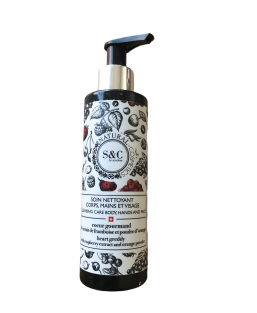Gel douche corps, mains et visage - Coeur gourmand