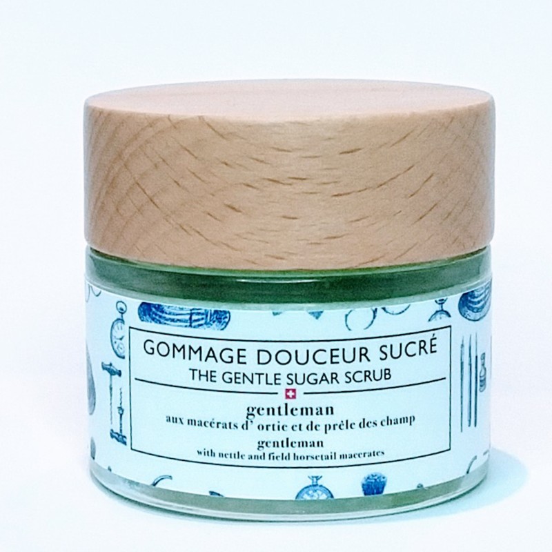 Gommage visage et corps au sucre, Gentleman (homme)