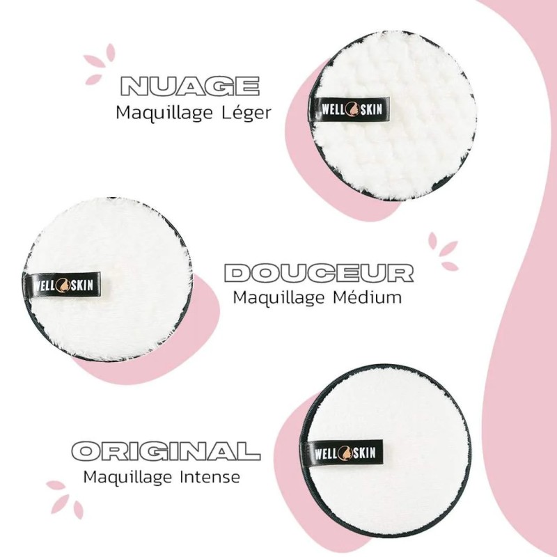 Disque démaquillant en microfibre