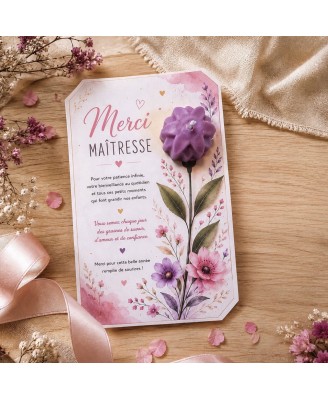 Carte « merci maîtresse »